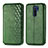 Funda de Cuero Cartera con Soporte Carcasa S01D para Xiaomi Redmi 9 Prime India Verde