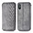 Funda de Cuero Cartera con Soporte Carcasa S01D para Xiaomi Redmi 9A Gris