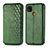 Funda de Cuero Cartera con Soporte Carcasa S01D para Xiaomi Redmi 9C Verde