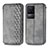 Funda de Cuero Cartera con Soporte Carcasa S01D para Xiaomi Redmi K50 5G Gris