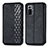 Funda de Cuero Cartera con Soporte Carcasa S01D para Xiaomi Redmi Note 10 Pro 4G Negro