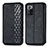 Funda de Cuero Cartera con Soporte Carcasa S01D para Xiaomi Redmi Note 10 Pro 5G Negro