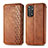 Funda de Cuero Cartera con Soporte Carcasa S01D para Xiaomi Redmi Note 11 4G (2022) Marron