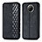 Funda de Cuero Cartera con Soporte Carcasa S01D para Xiaomi Redmi Note 9 5G Negro