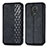 Funda de Cuero Cartera con Soporte Carcasa S01D para Xiaomi Redmi Note 9 Pro Max Negro