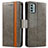 Funda de Cuero Cartera con Soporte Carcasa S02D para Nokia G22 Gris