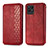 Funda de Cuero Cartera con Soporte Carcasa S02D para Realme Narzo 50 4G Rojo