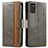 Funda de Cuero Cartera con Soporte Carcasa S02D para Samsung Galaxy A31 Gris