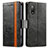 Funda de Cuero Cartera con Soporte Carcasa S02D para Sony Xperia Ace II Negro