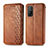 Funda de Cuero Cartera con Soporte Carcasa S02D para Xiaomi Mi 10T 5G Marron