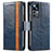 Funda de Cuero Cartera con Soporte Carcasa S02D para Xiaomi Redmi K50 Ultra 5G Azul