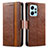 Funda de Cuero Cartera con Soporte Carcasa S02D para Xiaomi Redmi Note 12 4G Marron