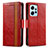 Funda de Cuero Cartera con Soporte Carcasa S02D para Xiaomi Redmi Note 12 4G Rojo