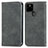 Funda de Cuero Cartera con Soporte Carcasa S04D para Google Pixel 5a 5G Gris