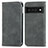 Funda de Cuero Cartera con Soporte Carcasa S04D para Google Pixel 6 Pro 5G Gris