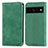 Funda de Cuero Cartera con Soporte Carcasa S04D para Google Pixel 7 Pro 5G Verde