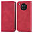 Funda de Cuero Cartera con Soporte Carcasa S04D para Huawei Honor 50 Lite Rojo