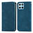 Funda de Cuero Cartera con Soporte Carcasa S04D para Huawei Honor 70 Lite 5G Azul