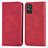 Funda de Cuero Cartera con Soporte Carcasa S04D para Huawei Honor X10 Max 5G Rojo