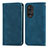 Funda de Cuero Cartera con Soporte Carcasa S04D para Huawei Nova 9 Azul