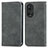 Funda de Cuero Cartera con Soporte Carcasa S04D para Huawei Nova 9 Pro Gris