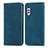 Funda de Cuero Cartera con Soporte Carcasa S04D para LG Velvet 2 Pro Azul