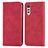 Funda de Cuero Cartera con Soporte Carcasa S04D para LG Velvet 2 Pro Rojo