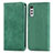 Funda de Cuero Cartera con Soporte Carcasa S04D para LG Velvet 2 Pro Verde