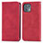 Funda de Cuero Cartera con Soporte Carcasa S04D para Motorola Moto Edge 20 Lite 5G Rojo