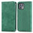 Funda de Cuero Cartera con Soporte Carcasa S04D para Motorola Moto Edge 20 Lite 5G Verde