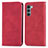 Funda de Cuero Cartera con Soporte Carcasa S04D para Motorola Moto Edge S30 5G Rojo