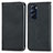 Funda de Cuero Cartera con Soporte Carcasa S04D para Motorola Moto Edge X30 5G Negro