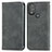 Funda de Cuero Cartera con Soporte Carcasa S04D para Motorola Moto G Play (2023) Gris