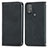 Funda de Cuero Cartera con Soporte Carcasa S04D para Motorola Moto G Play Gen 2 Negro