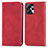 Funda de Cuero Cartera con Soporte Carcasa S04D para Motorola Moto G13 Rojo