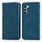 Funda de Cuero Cartera con Soporte Carcasa S04D para Motorola Moto G200 5G Azul