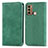 Funda de Cuero Cartera con Soporte Carcasa S04D para Motorola Moto G40 Fusion Verde