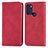 Funda de Cuero Cartera con Soporte Carcasa S04D para Motorola Moto G60s Rojo