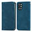 Funda de Cuero Cartera con Soporte Carcasa S04D para OnePlus 9R 5G Azul