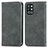 Funda de Cuero Cartera con Soporte Carcasa S04D para OnePlus 9R 5G Gris