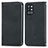 Funda de Cuero Cartera con Soporte Carcasa S04D para OnePlus 9R 5G Negro