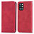 Funda de Cuero Cartera con Soporte Carcasa S04D para OnePlus 9R 5G Rojo