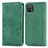 Funda de Cuero Cartera con Soporte Carcasa S04D para Oppo A16e Verde