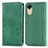 Funda de Cuero Cartera con Soporte Carcasa S04D para Oppo A17K Verde