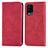 Funda de Cuero Cartera con Soporte Carcasa S04D para Oppo A54 4G Rojo