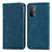 Funda de Cuero Cartera con Soporte Carcasa S04D para Oppo A54 5G Azul