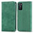 Funda de Cuero Cartera con Soporte Carcasa S04D para Oppo A55S 5G Verde