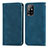 Funda de Cuero Cartera con Soporte Carcasa S04D para Oppo A94 5G Azul