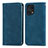 Funda de Cuero Cartera con Soporte Carcasa S04D para Oppo Find X5 5G Azul