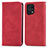 Funda de Cuero Cartera con Soporte Carcasa S04D para Oppo Find X5 5G Rojo